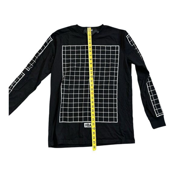 Rare HBA Hood By Air | XL | Black Grid Design Long Sleeve Shirt | Shayne Oliver - Picture 2 of 9